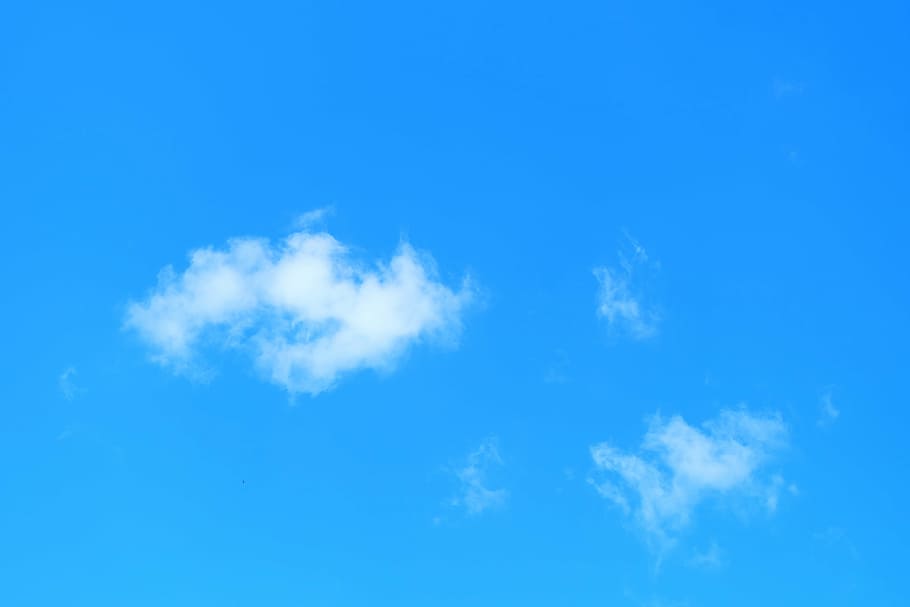 blue sky, clouds, nature, weather, air, day, backgrounds, summer HD wallpaper