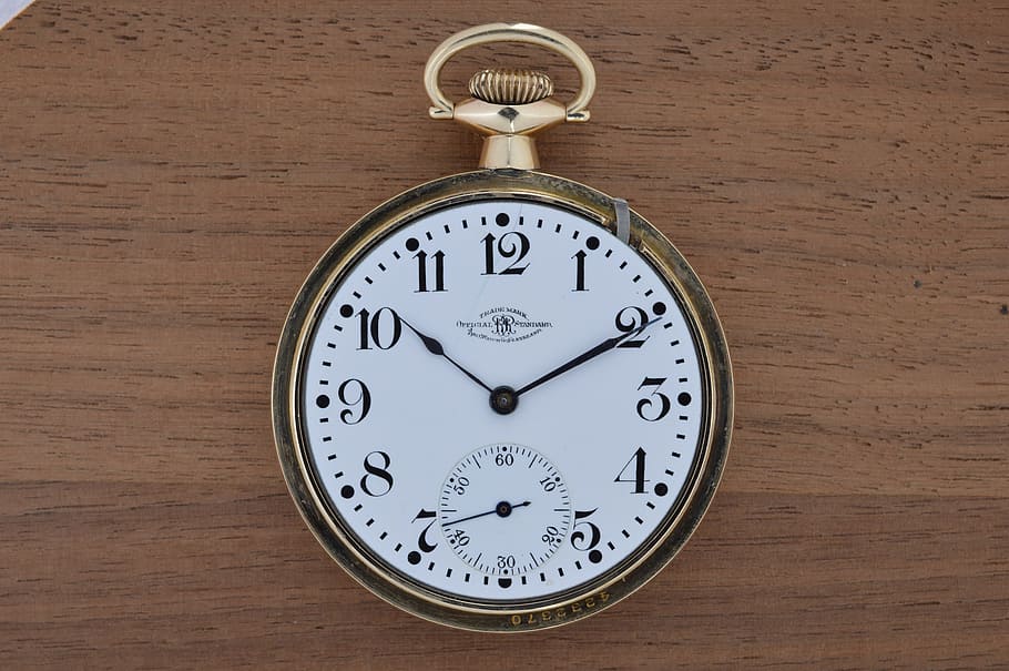 Pocket Watch, Clock, Time, ball watch company, old, antique HD wallpaper