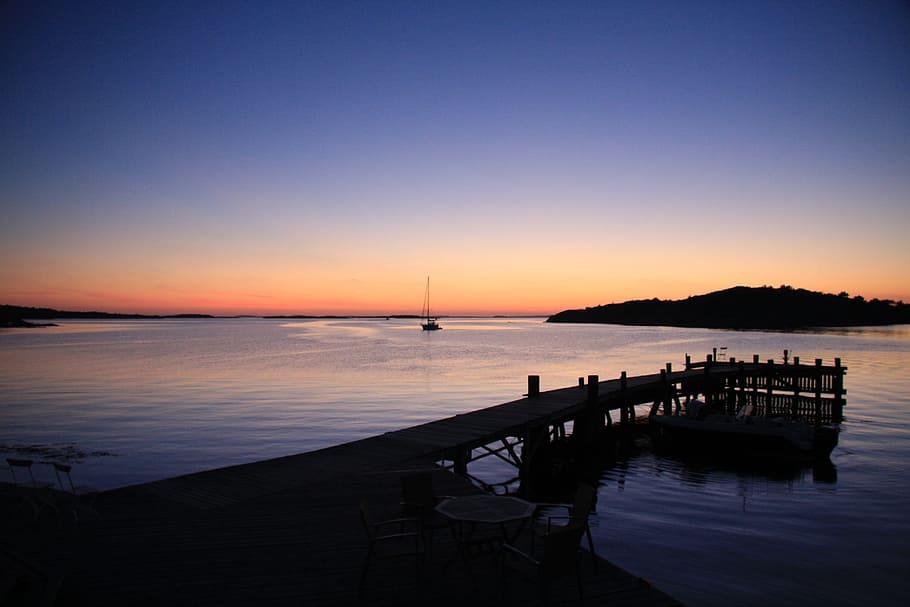 Web, Sea, Sunset, Beach, afterglow, water, boardwalk, holiday HD wallpaper