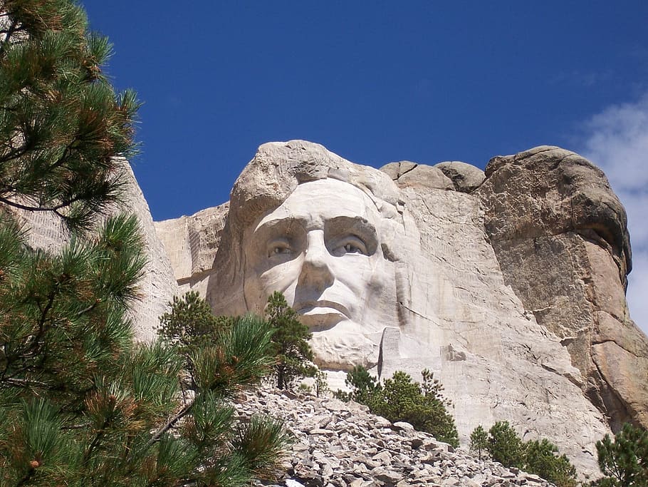 abraham lincoln, mount rushmore, national monument, sculpture