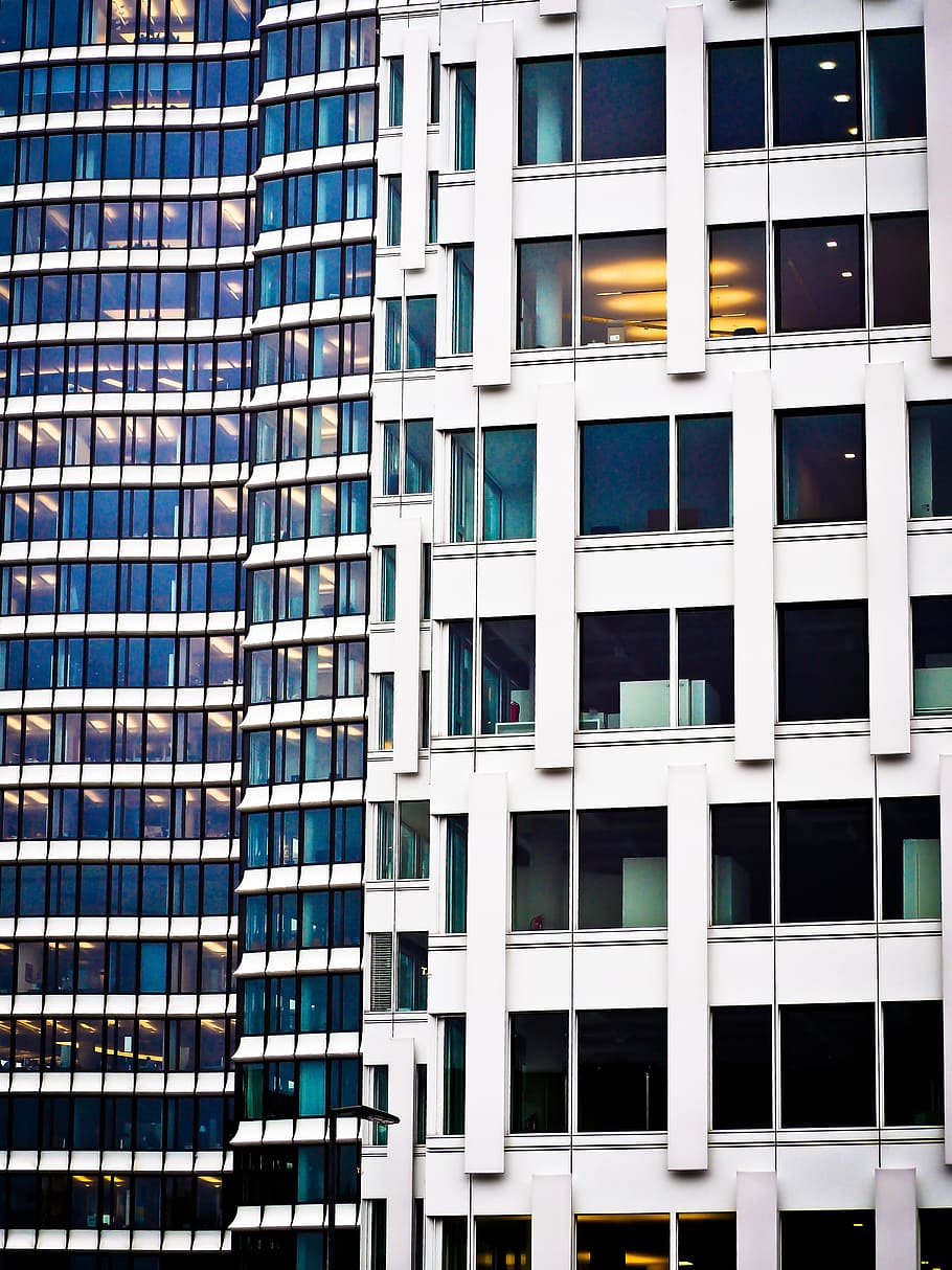 architecture, modern, building, skyscraper, facade, glass, glass front HD wallpaper