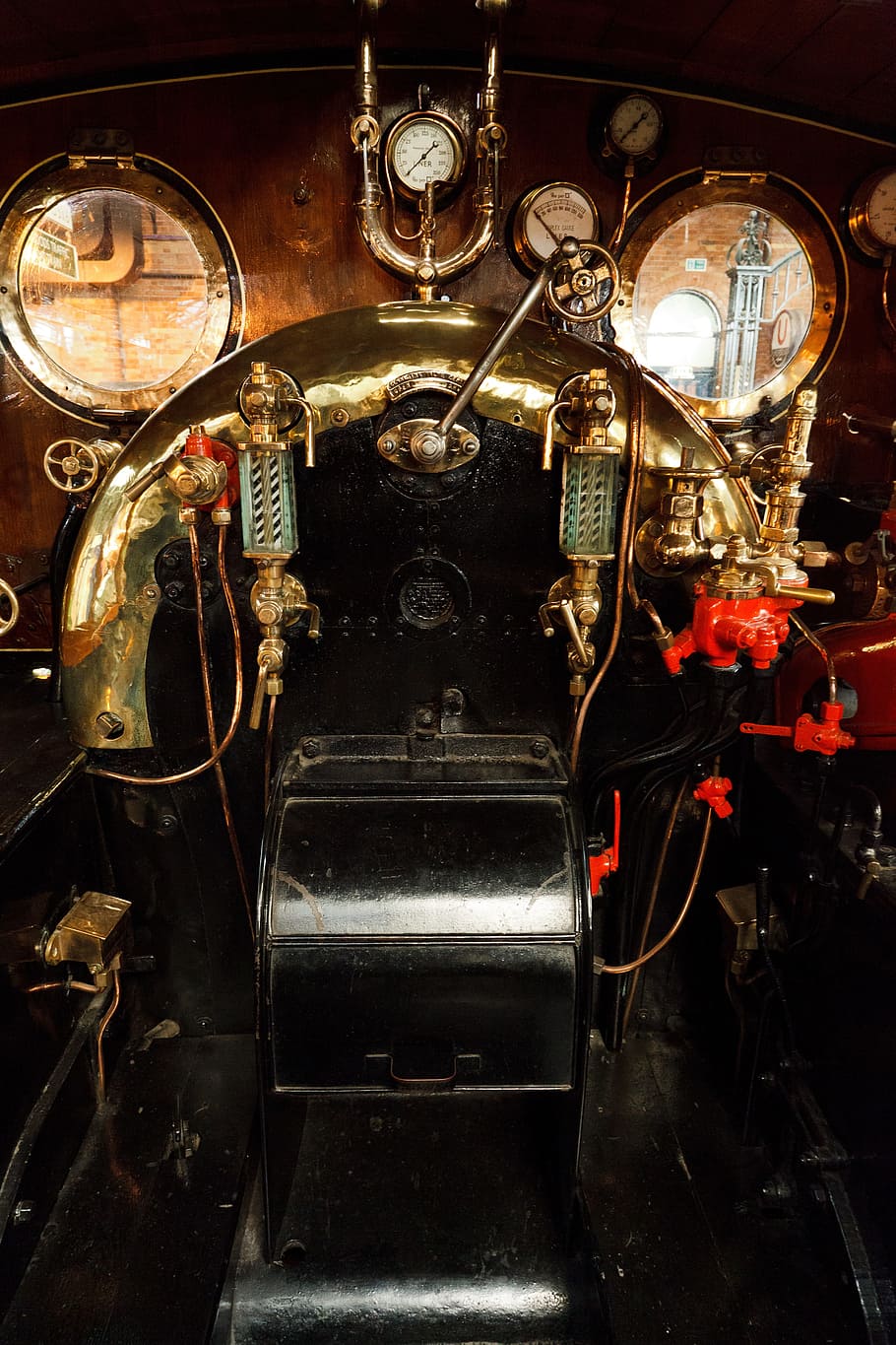 Antique, Engine, Interior, black, locomotive, metal, old, rail HD wallpaper