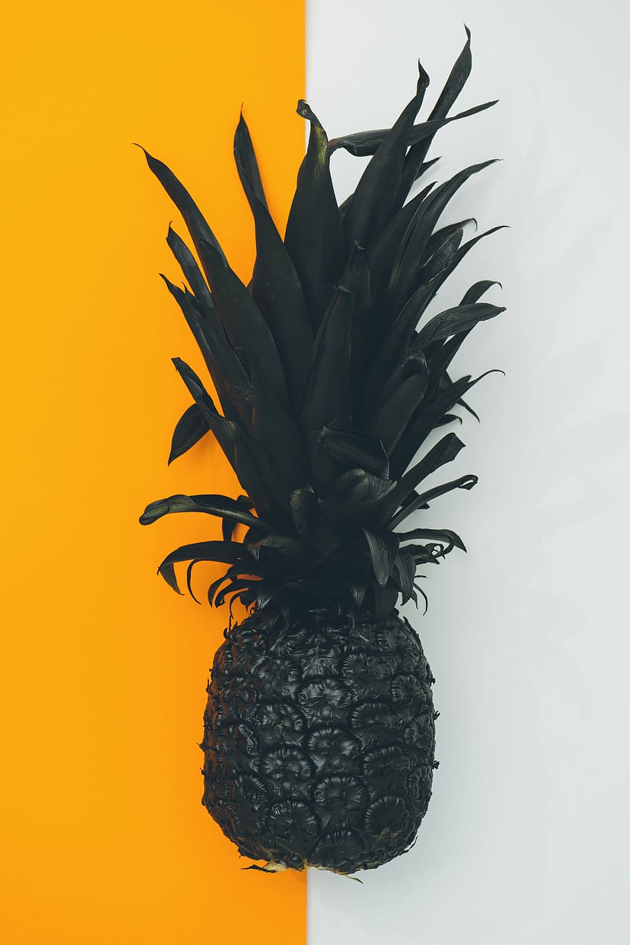 black pineapple, dessert, appetizer, fruit, juice, crop, paint, HD wallpaper