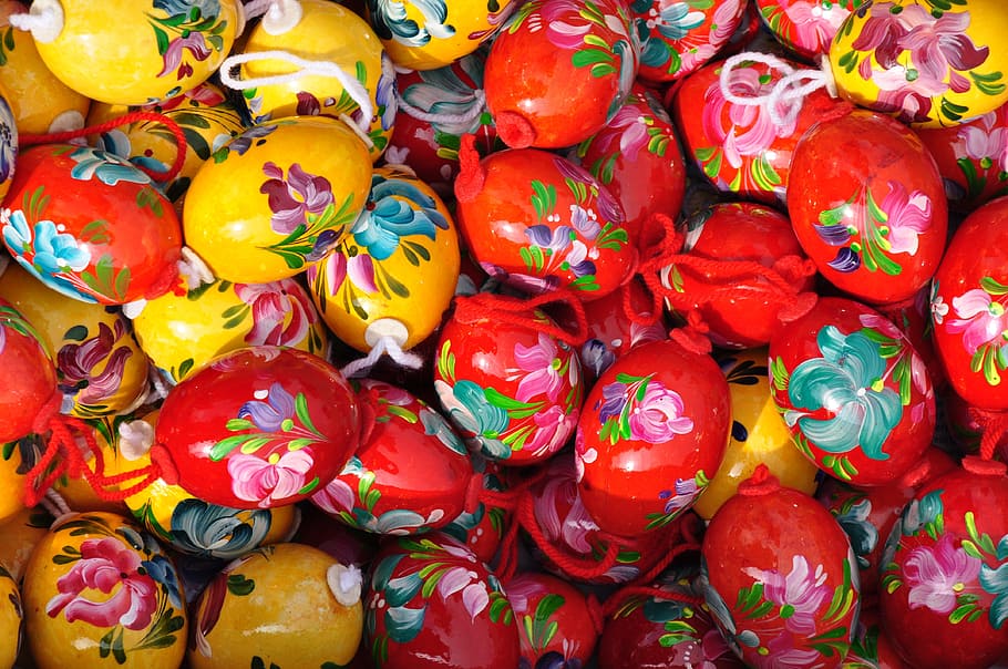painting, egg, easter, hand-painted easter eggs, full frame HD wallpaper
