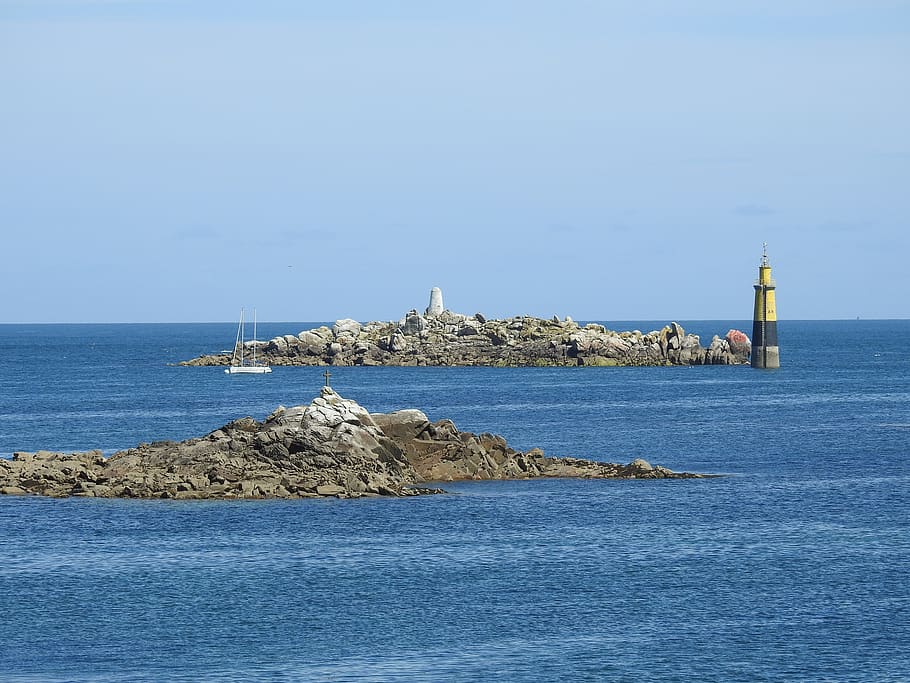 ocean, britain, lighthouse, water, sea, guidance, architecture HD wallpaper