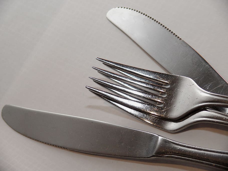 Cutlery, Eat, Fork, Kitchen, Spoon, knife, restaurant, silver HD wallpaper
