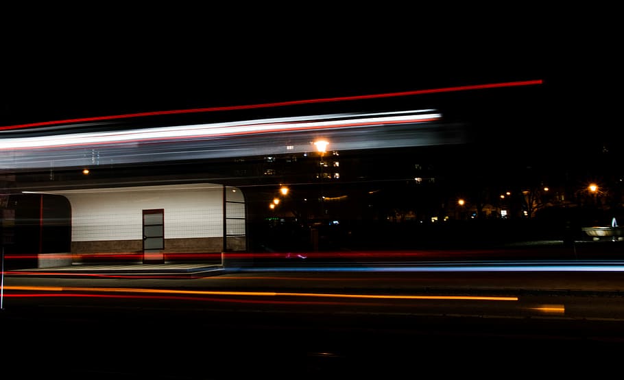 timelapse photography of cars passing through north and south, time lapse photography HD wallpaper