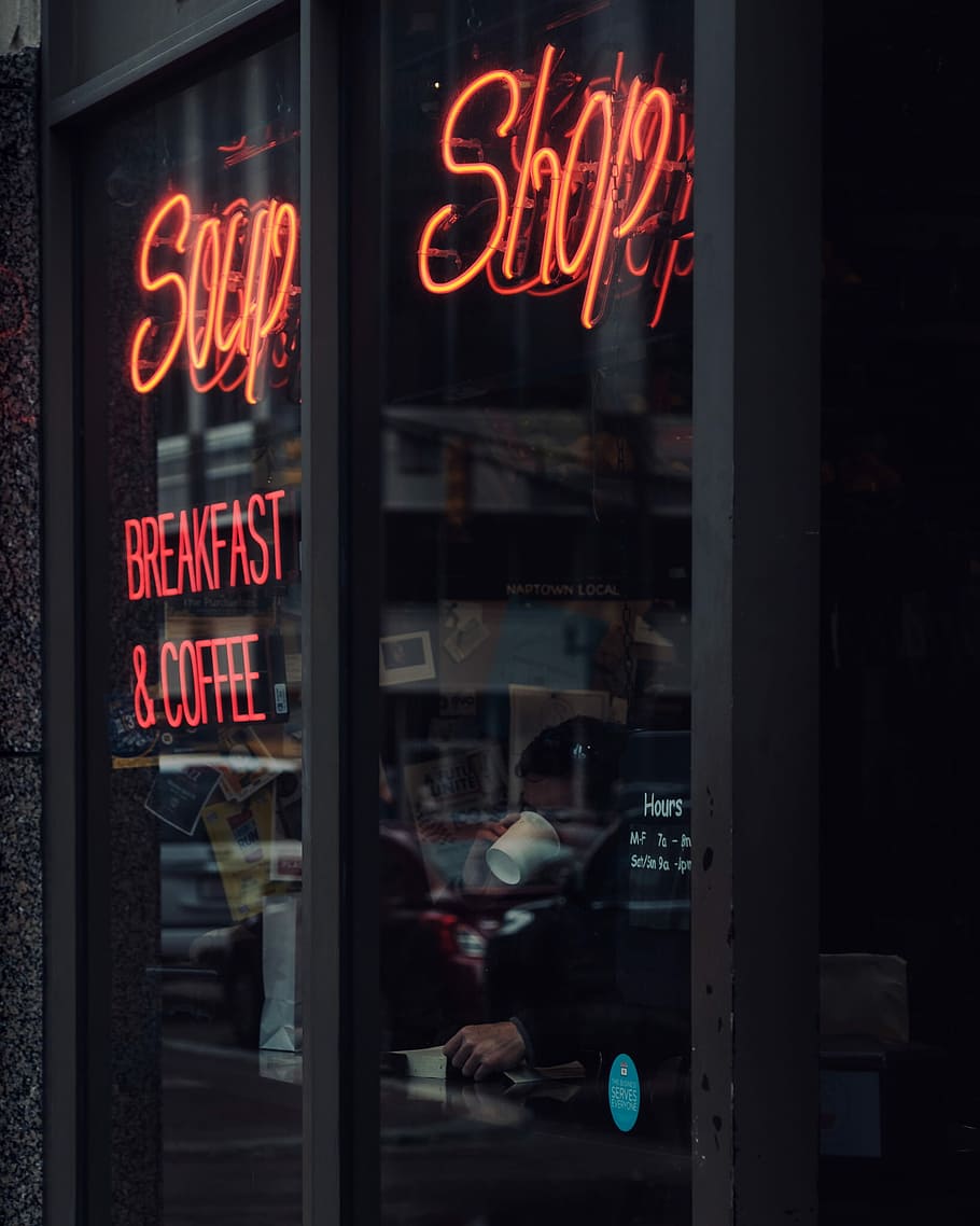 HD wallpaper: Coffee shop entrance, background, bar, cafe, cafeteria ...