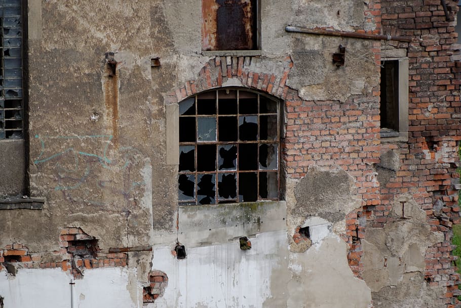 home, wall, lapsed, window, architecture, built structure, building exterior HD wallpaper