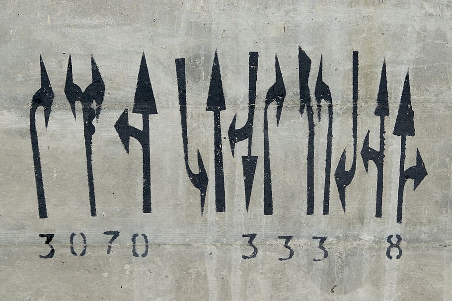 grafitti, code, direction, arrow, number, text, communication HD wallpaper