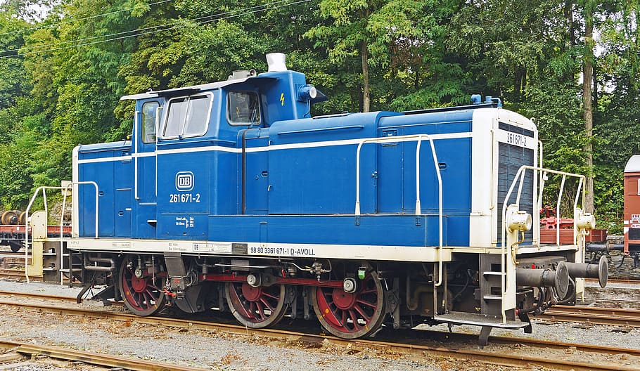 diesel locomotive, v60, v 60, deutsche bundesbahn, epoch 4, HD wallpaper