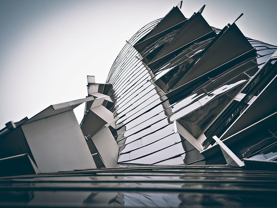 architecture, modern, skyscraper, building, düsseldorf, low angle shot HD wallpaper