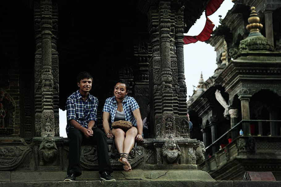couples, lovers, temple, women, asia, people, temple - Building HD wallpaper