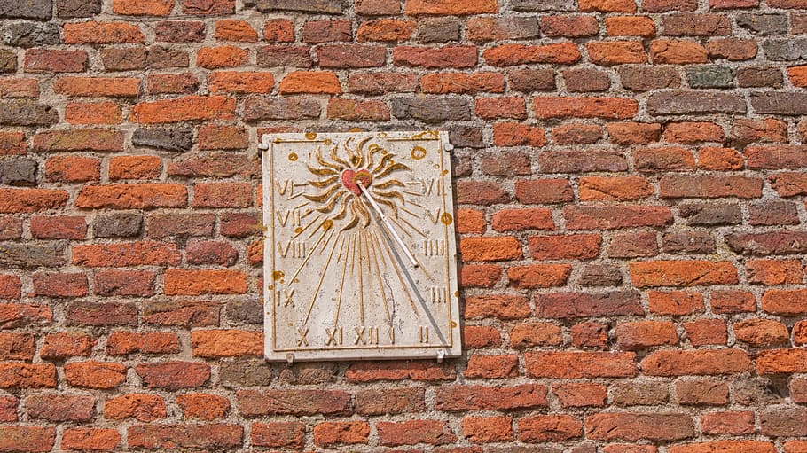 castle, sundial, old, old wall, netherlands, historic building HD wallpaper
