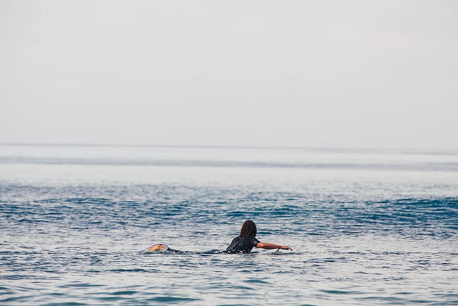 surf, beach, ocean, sea, water, horizon over water, leisure activity HD wallpaper