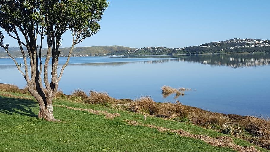 water, landscape, sky, reflection, lake, sunny, scenery, environment HD wallpaper