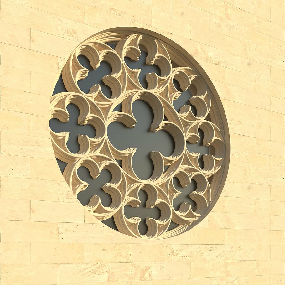 window, rosette, church window, architecture, window rosette HD wallpaper