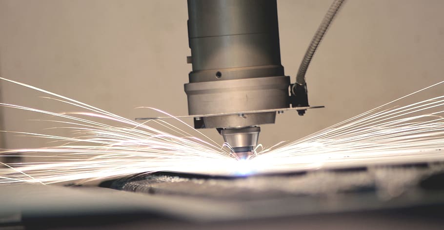 gray angle grinder, Lazer, Flash, Radius, Metal, Industry, machining HD wallpaper