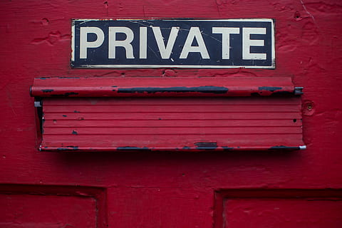 private signage door, black and white Private signboard, text HD wallpaper