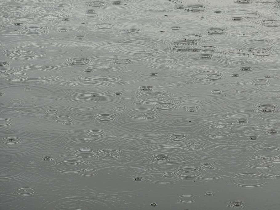River, Rain, Drop, Drop Of Water, Mood, full frame, backgrounds, HD wallpaper
