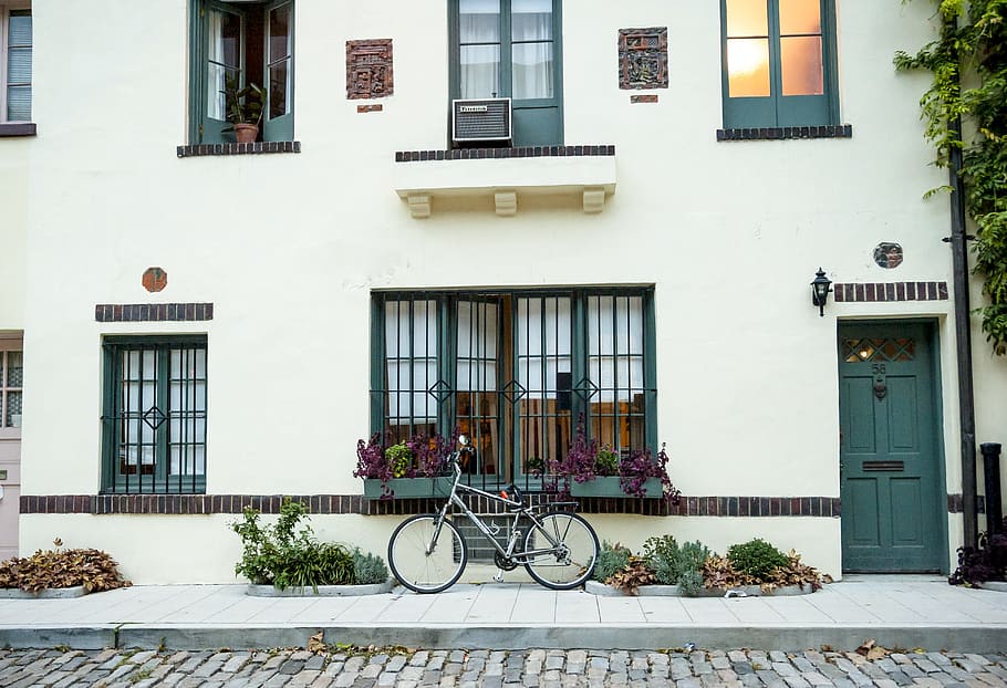 architecture, building, house, facade, door, window, wall, outside HD wallpaper