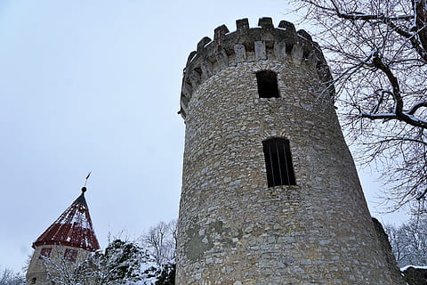 gothic, architecture, tower, old, stone, palace, travel, sky HD wallpaper
