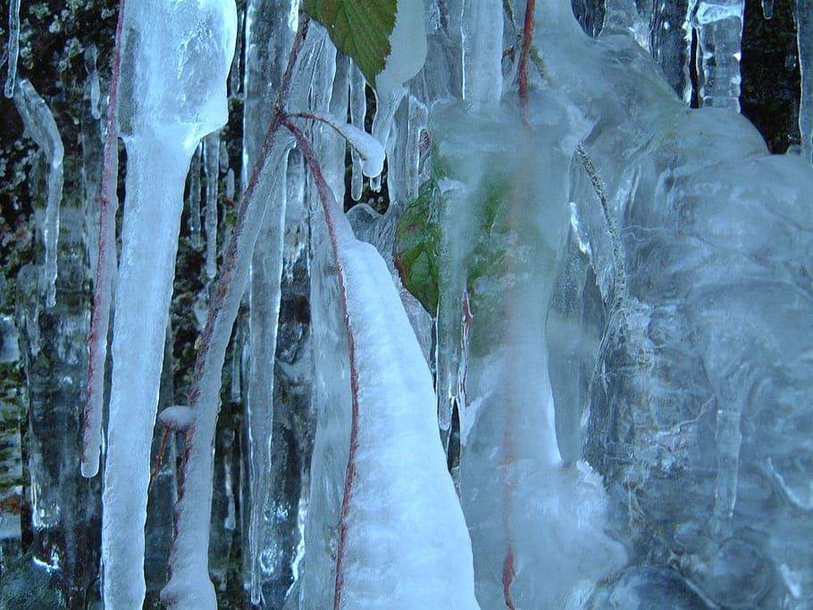 winter, ice, water, cold temperature, frozen, icicle, no people HD wallpaper
