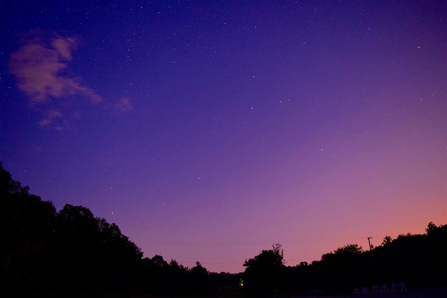 evening, sky, cloud, star, sunset, dusk, twilight, nature, landscape HD wallpaper