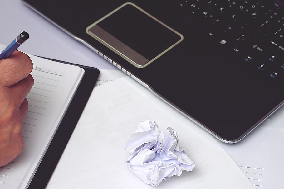 work, desk, write, note, paper, pen, pencil, notebook, business HD wallpaper