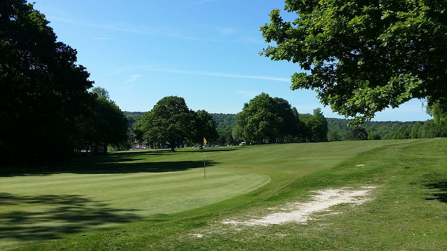 golf, golf course, green, grass, landscape, outdoor, summer, HD wallpaper