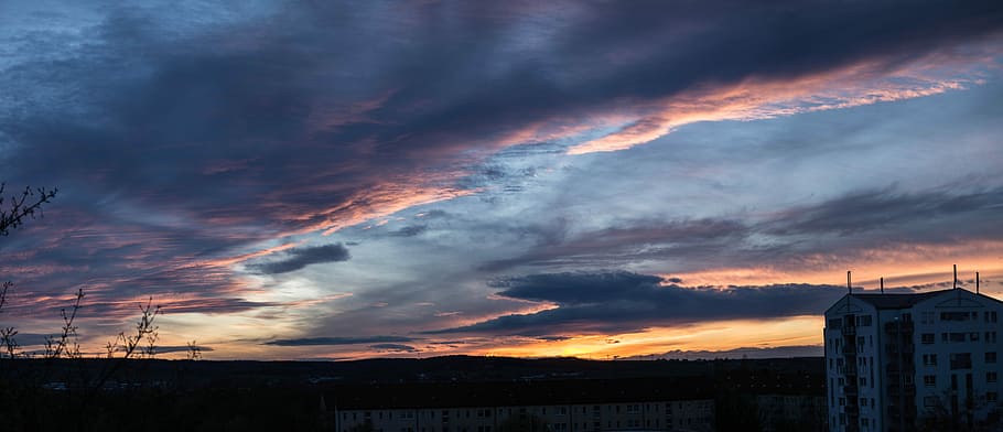 Evening, Clouds, Sunset, evening sky, dramatic sky, cloud - sky HD wallpaper