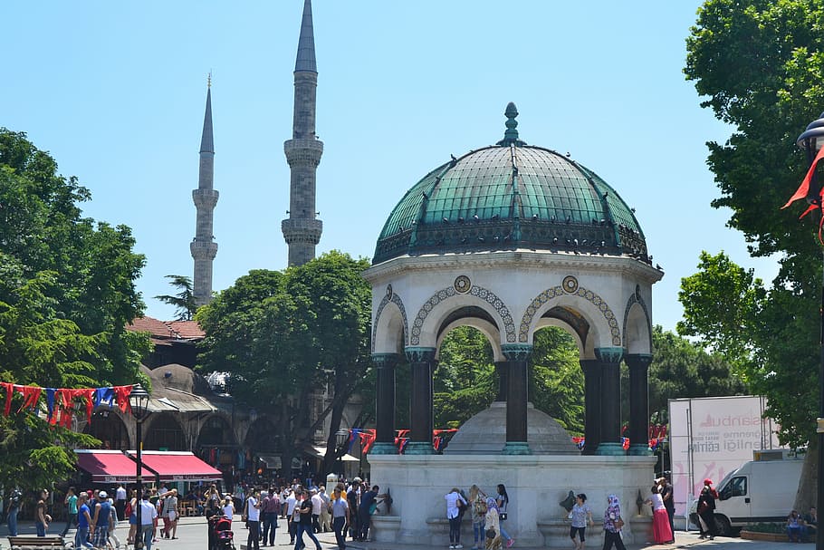 cami, shrine, tap, mosque, istanbul, turkey - Middle East, islam, HD wallpaper