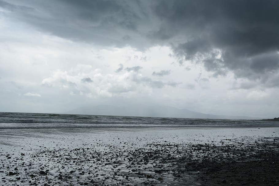 body of water, beach, sand, shore, coast, sea, sky, cloud - sky HD wallpaper