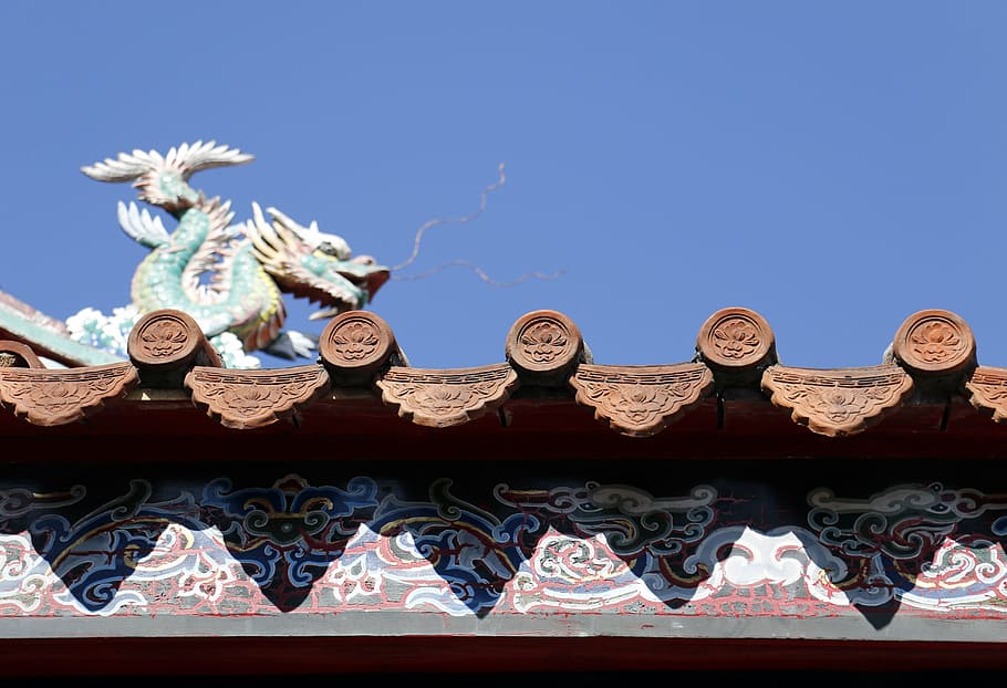 tile, temple, long, architecture, building exterior, art and craft HD wallpaper