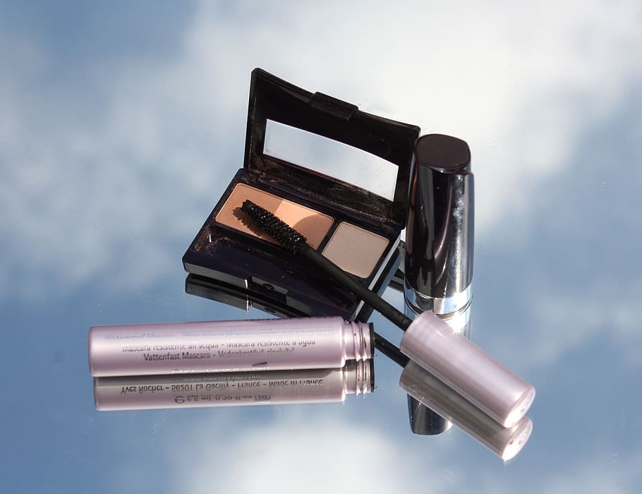 eyeshadow palette and eyeliner, going out, make up, makeup set HD wallpaper