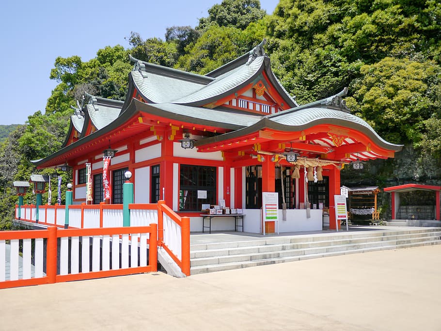 Japan, Kumamoto, Shrine, Takahashi, Inari, takahashi inari, HD wallpaper