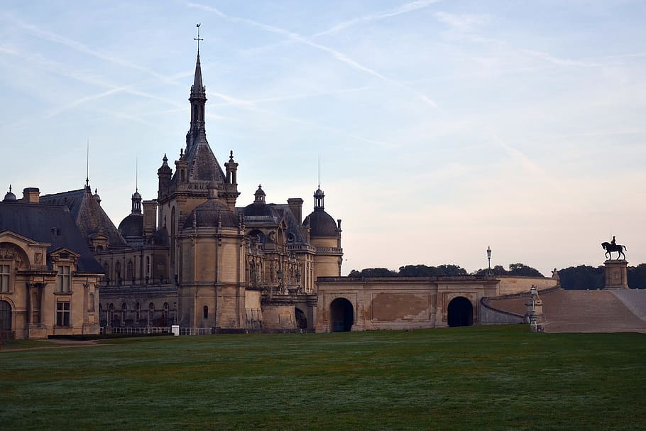 france, oise, chantilly, castle, castle of chantilly, palace HD wallpaper
