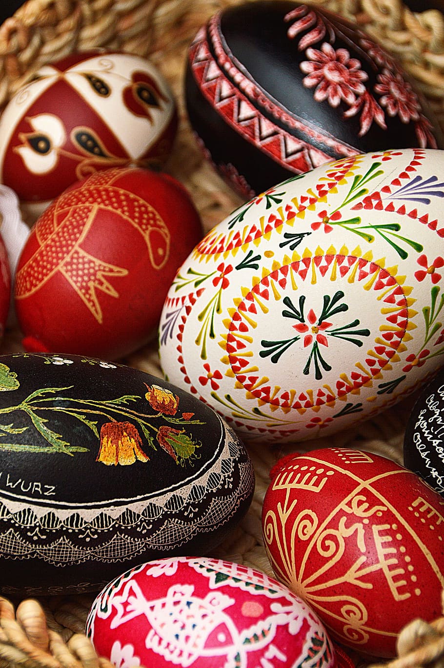 painted egg collection, Easter, Egg, Easter Eggs, Spring, Color, HD wallpaper