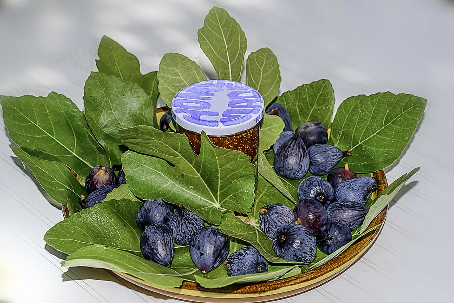 figs, fig leaves, compote, fruit, false fruit, soft, sweet HD wallpaper