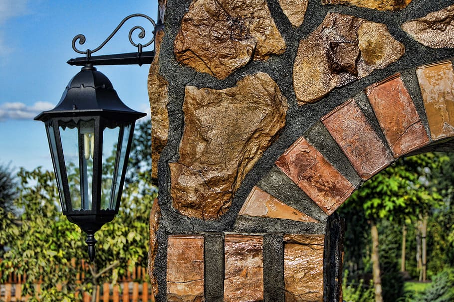 replacement lamp, lantern, lake dusia, lighting, garden, decoration HD wallpaper