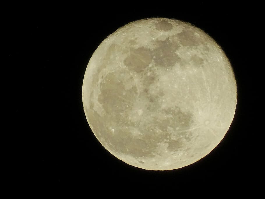 luna, sky, night, full moon, flare, universe, space, astronomy HD wallpaper