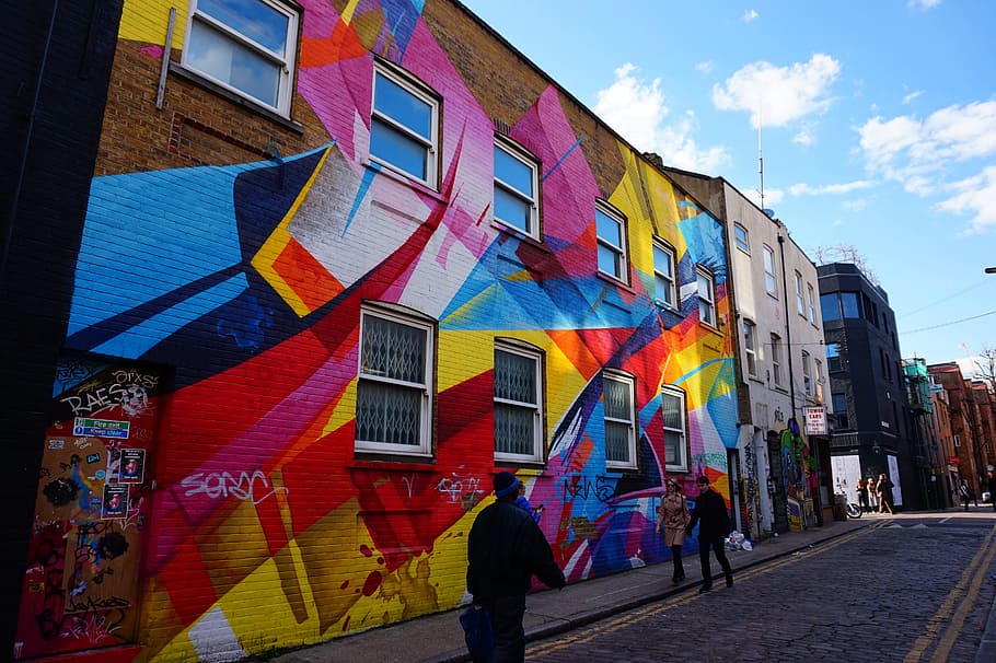 london, graffitti, streets, architecture, building exterior HD wallpaper