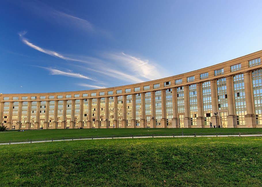 Montpellier, Architecture, Building, grass, built structure HD wallpaper