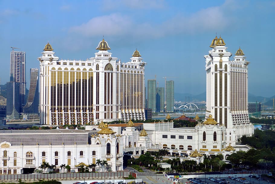 white building structures, Macau, China, Asia, Architecture, macao, HD wallpaper