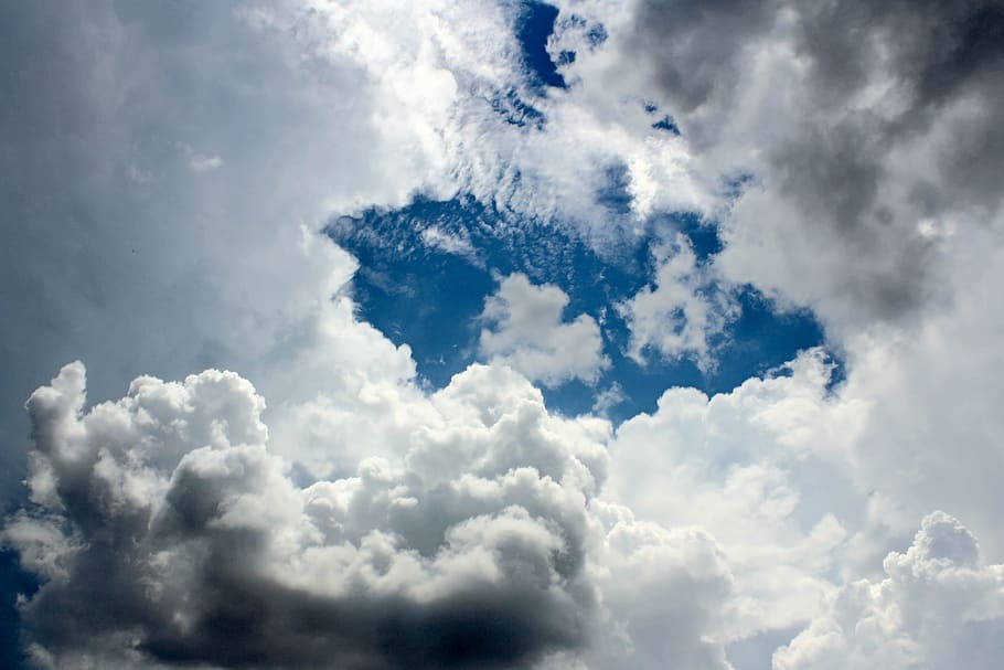 HD wallpaper: nature, sky, clouds, cloudy, beautiful, blue sky ...