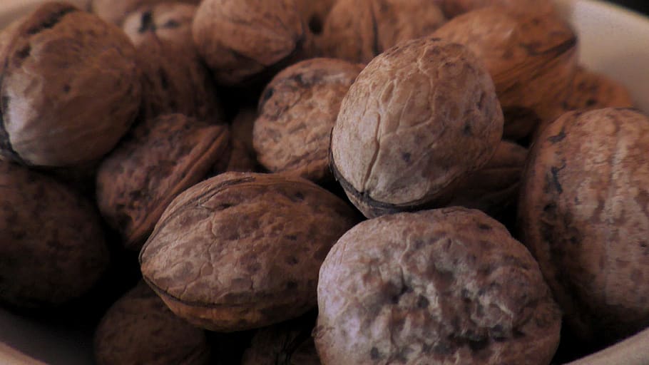 walnuts, brown, diet, nutshell, food, food and drink, freshness HD wallpaper