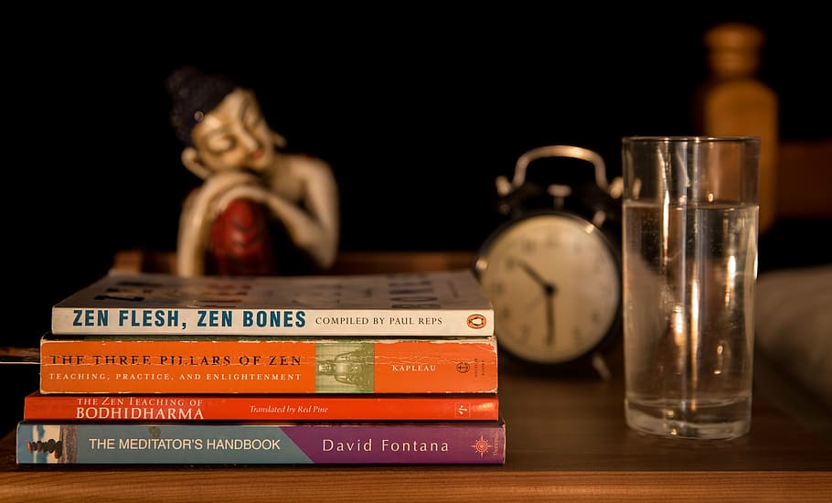 bedside table, sleeping, water, indoors, close-up, wood - material HD wallpaper
