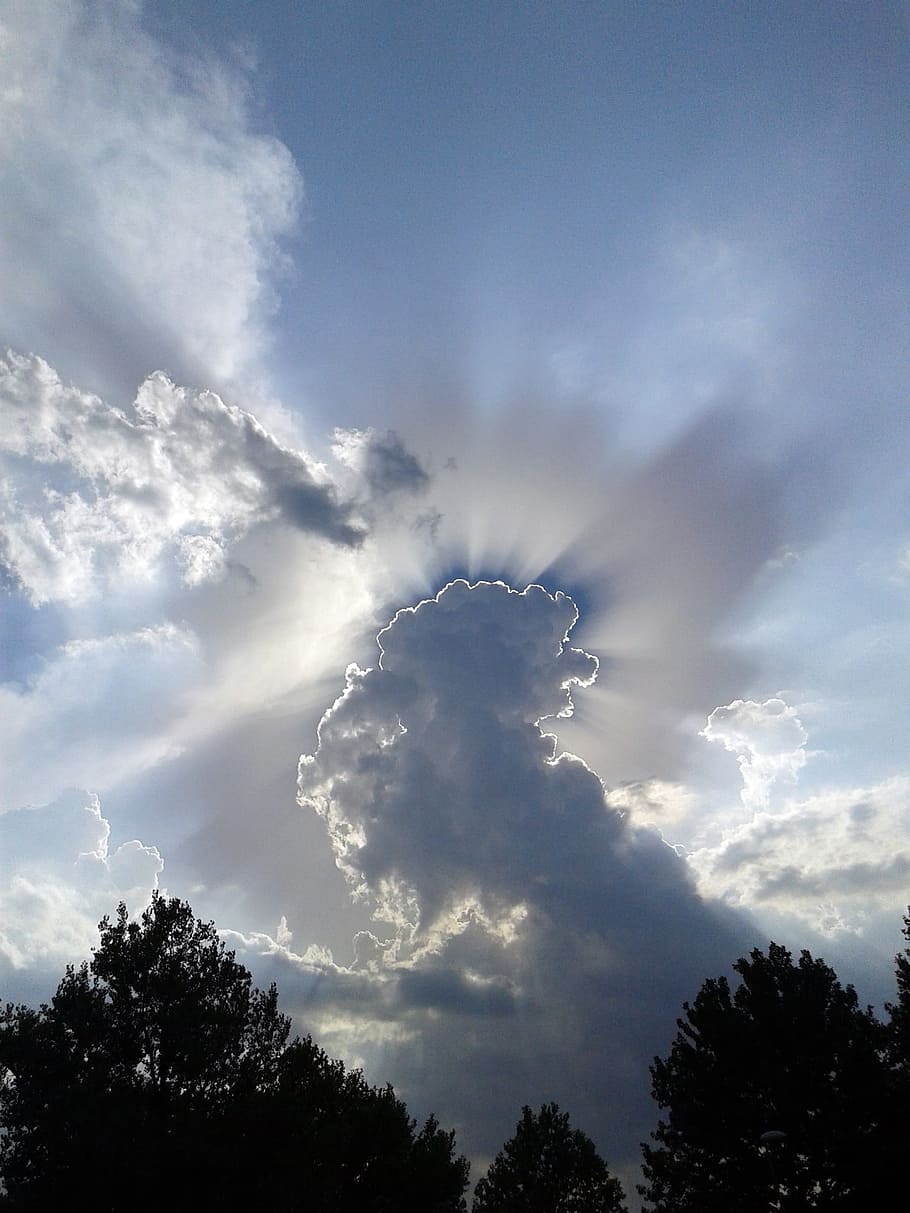 Sky, Cloud, Thunderstorm, blue, cloudy, dom, clouds, cloudy sky HD wallpaper