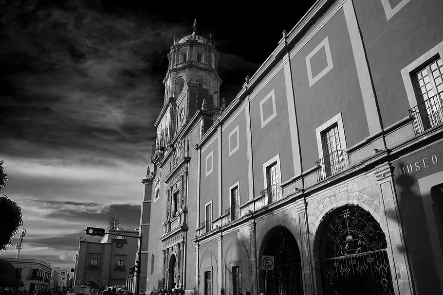 white, black, structure, architecture, facade, stone, urban HD wallpaper