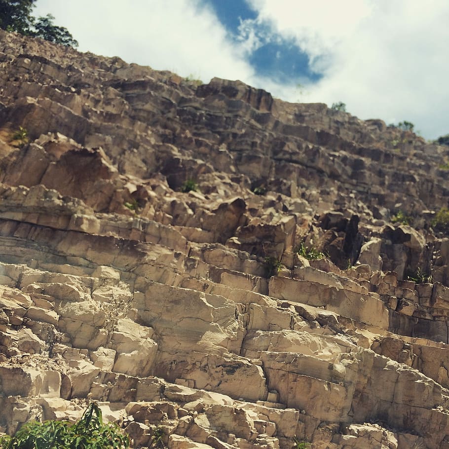 Rock, Nature, Mountain, Stone, rock - object, geology, no people HD wallpaper